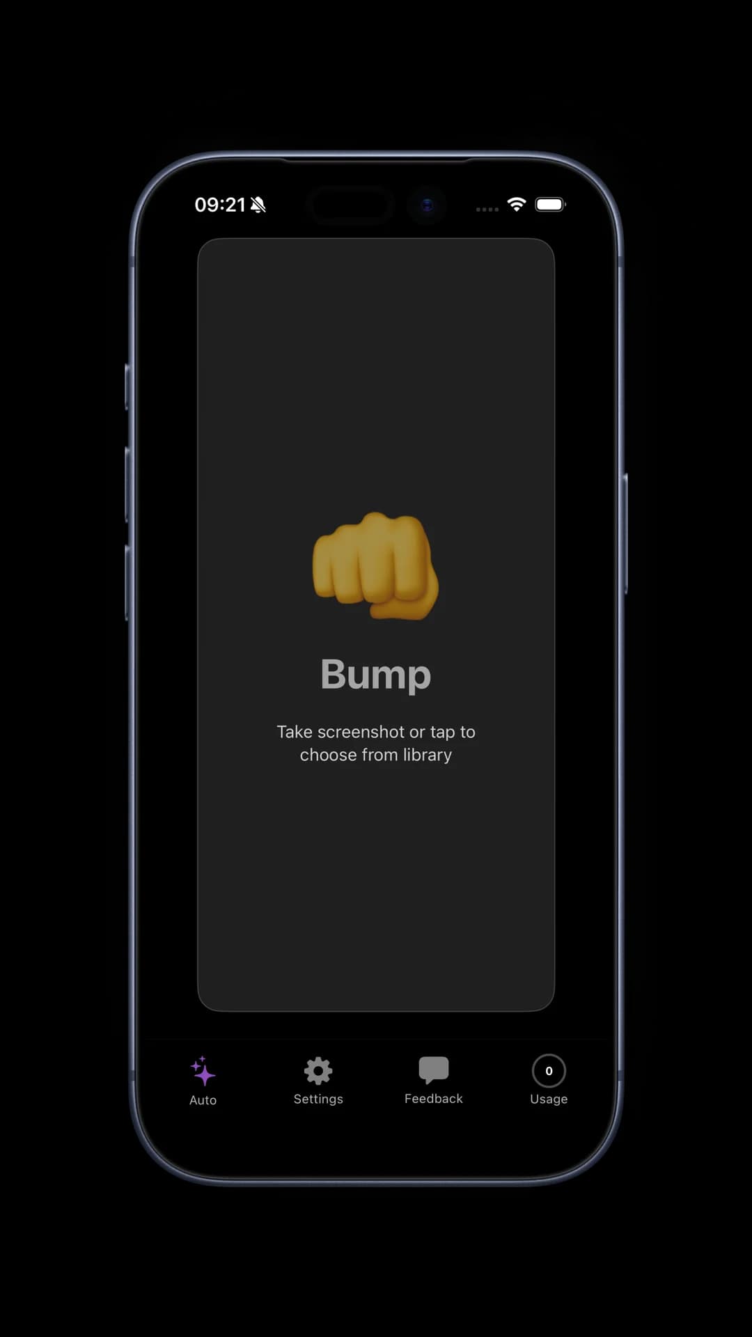 Bump app screenshot